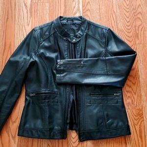 Faux leather jacket